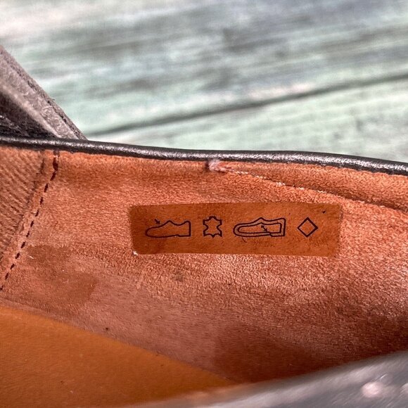 Ziera Mary Janes Womens Size 9/39.5 Gray Leather Adjustable Strap Wedge Shoes - Picture 13 of 14